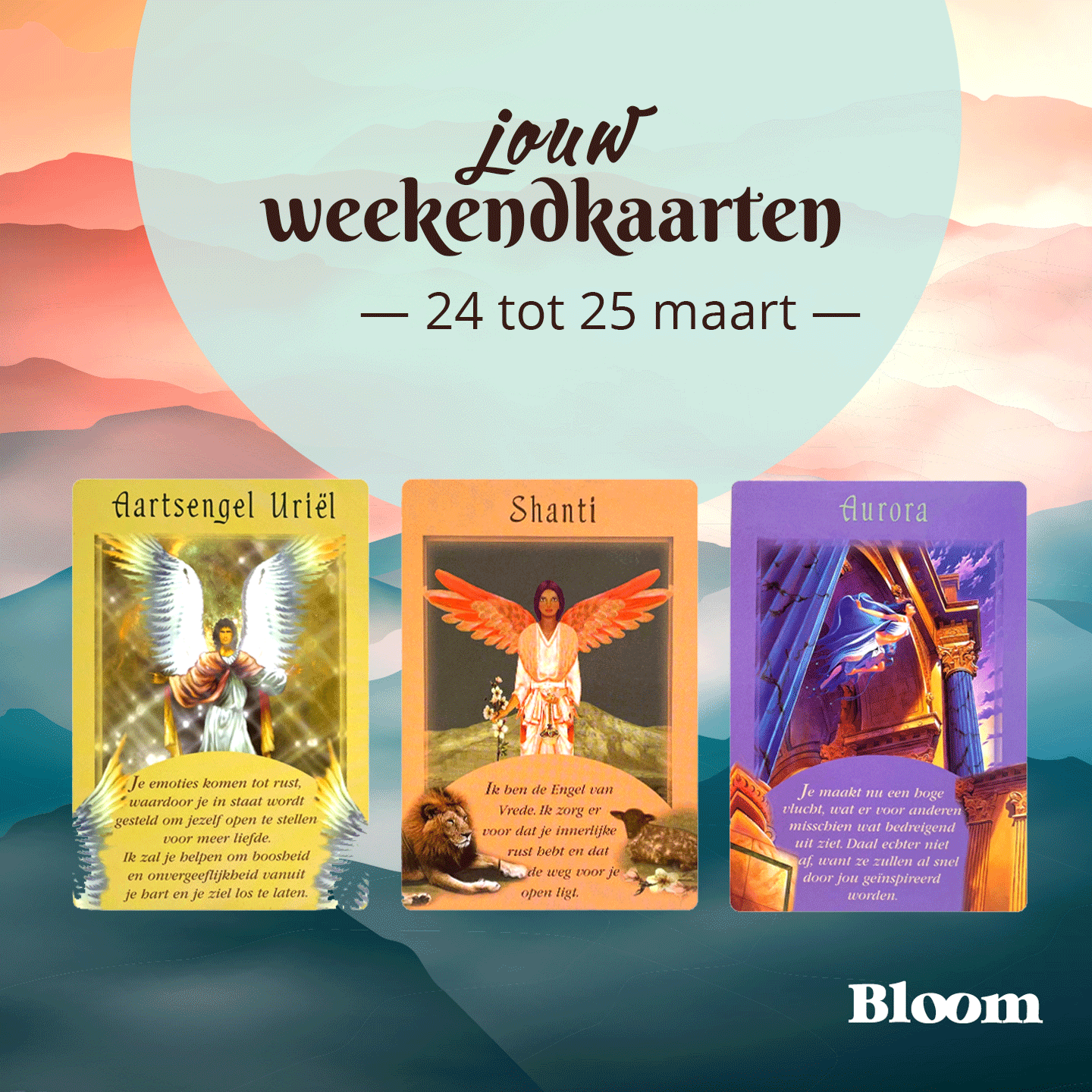 Weekendkaarten 24 maart 2023 OMGEDRAAID