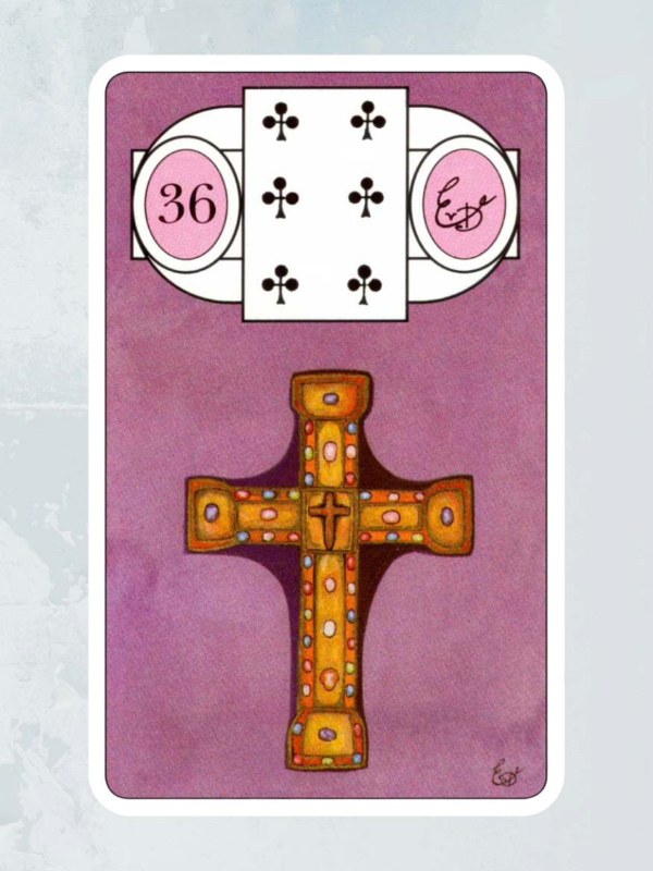 Het Kruis - Lenormand kaart 36