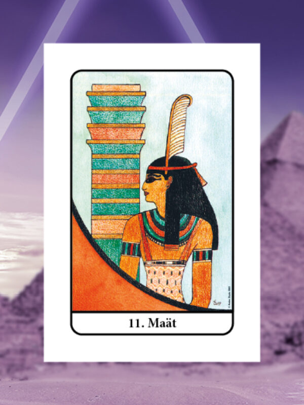 Maät • Gerechtigheid • Tarot van Isis Nummer 11