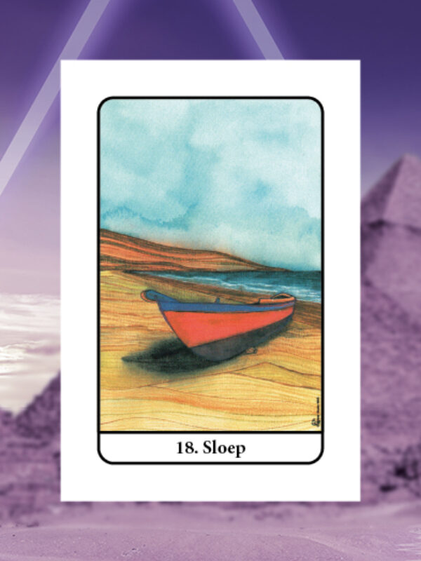 Sloep • Maan • Tarot van Isis Nummer 18