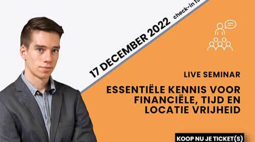 OMNIGO 360 Wealth Starter Seminar 17 DECEMBER Lezing Bloom