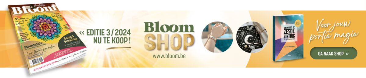 Bloom Shop Webshop platte banner Bloom website