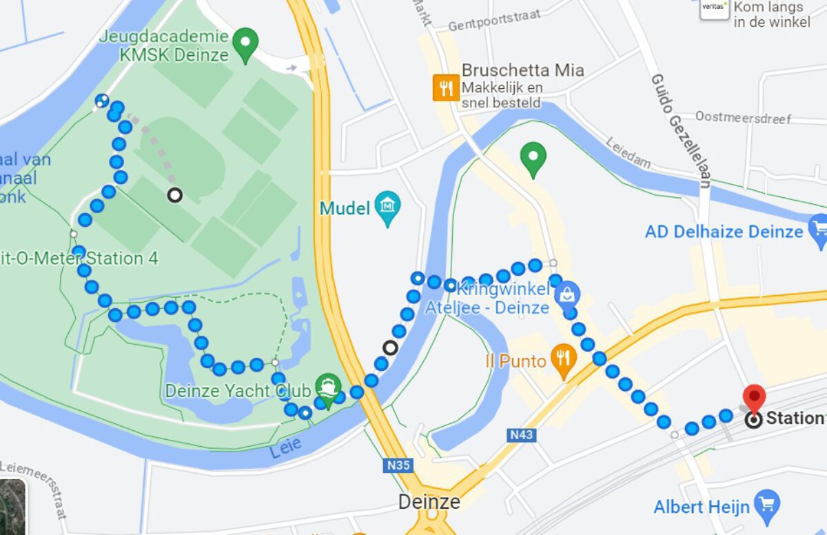 Brielmeersen bereikbaarheid route 2