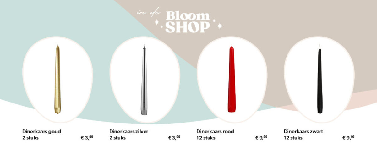 In de Bloom Shop Kaarsen