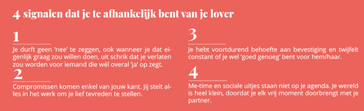 Liefde versus afhankelijkheid signalen Bloom web