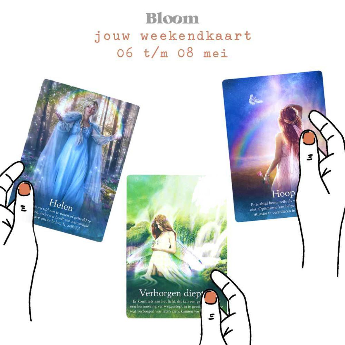 Weekendkaart 06 mei 2022 Bloom Online Kaartleggen Omgedraaid