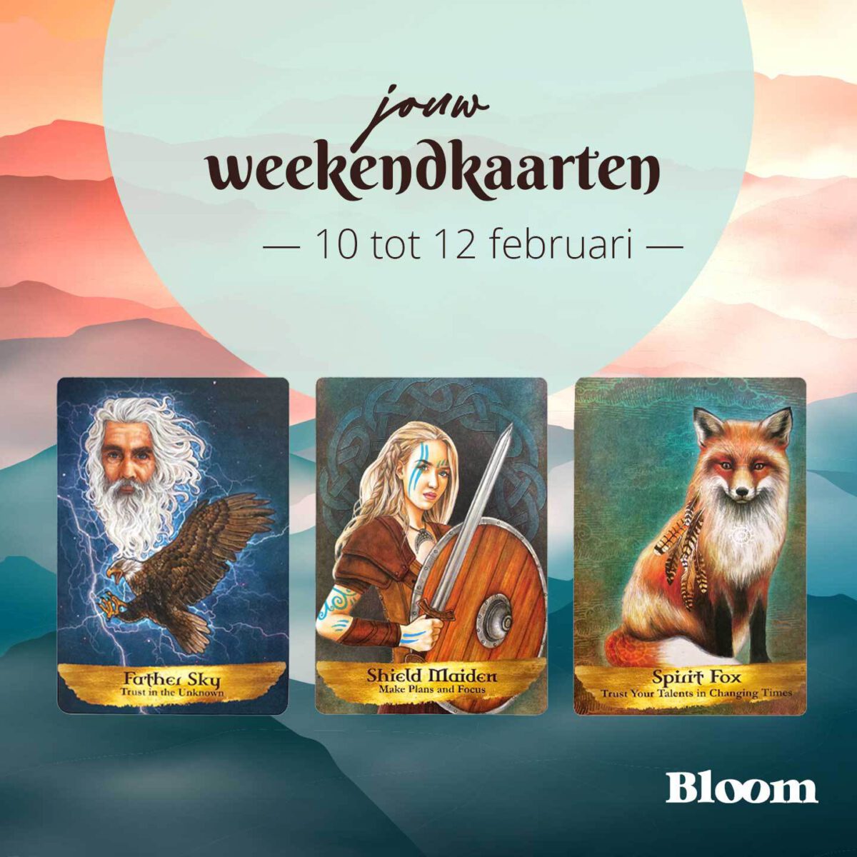Weekendkaart 10 februari 2023 Bloom OMGEDRAAID