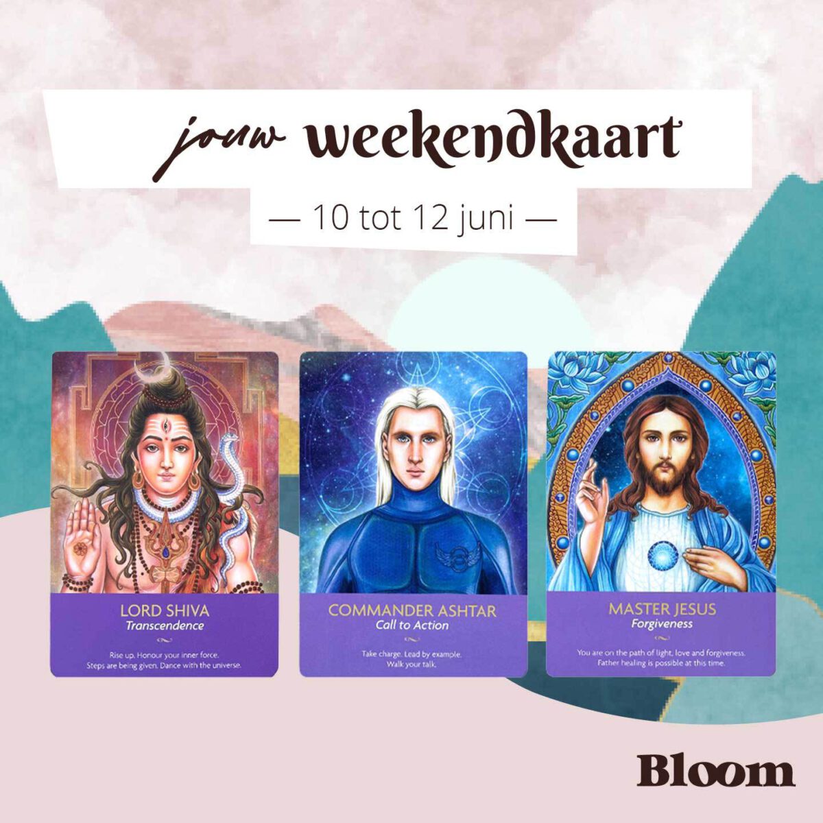 Weekendkaart 10 juni 2022 Online Bloom Omgedraaid
