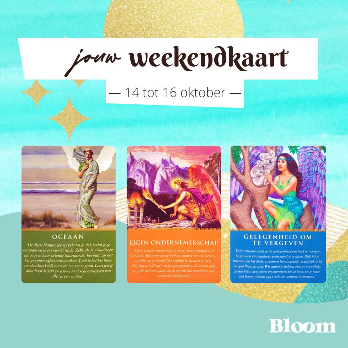 Weekendkaart 14 oktober 2022 Bloom Online Omgedraaid