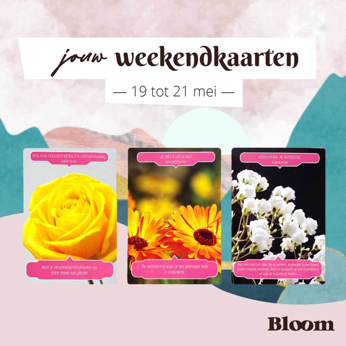 Weekendkaarten 19 mei 2023 Bloom Online