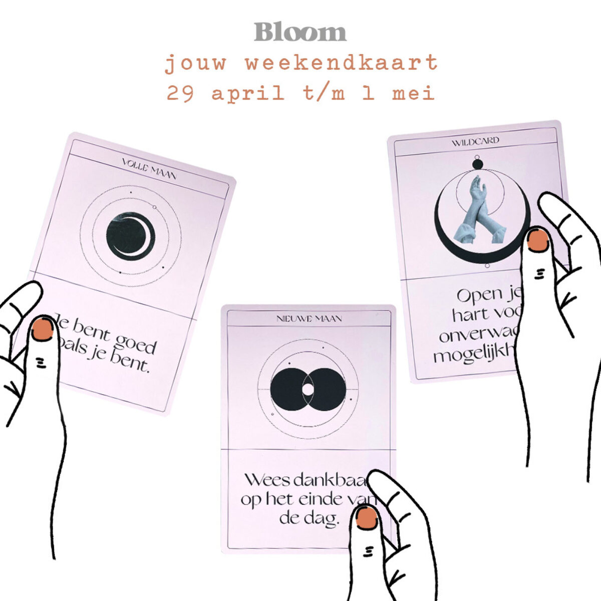 Weekendkaart 29 April 2022 Bloom Online Omgedraaid