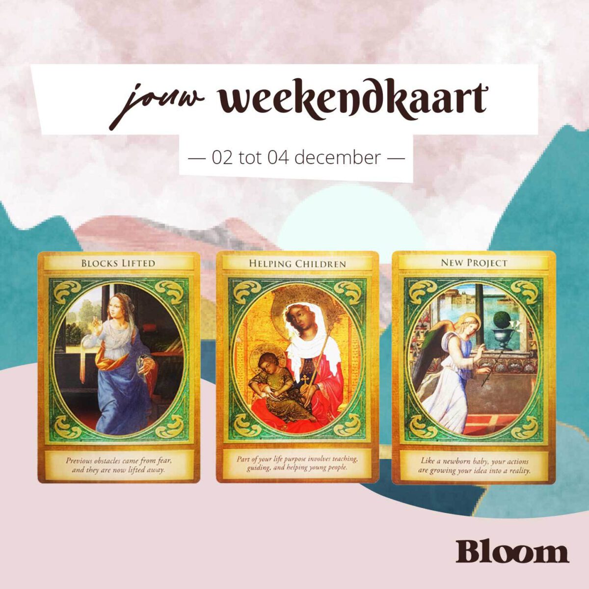 Weekendkaarten 02 december Omgedraaid