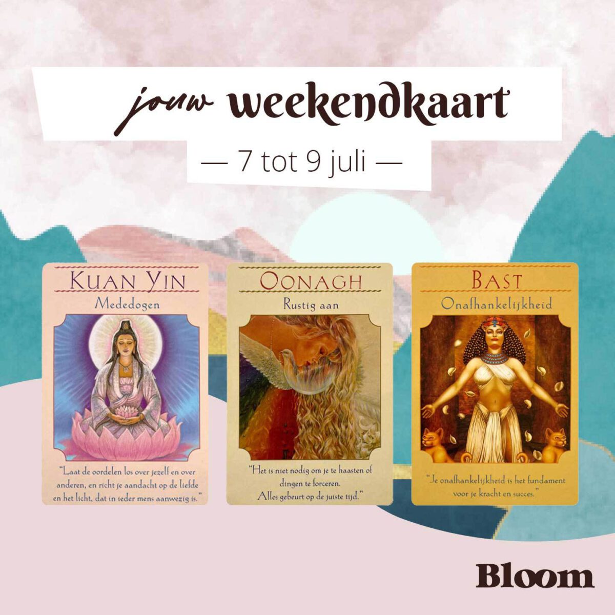 Weekendkaarten 07 juli 2023 OMGEDRAAID