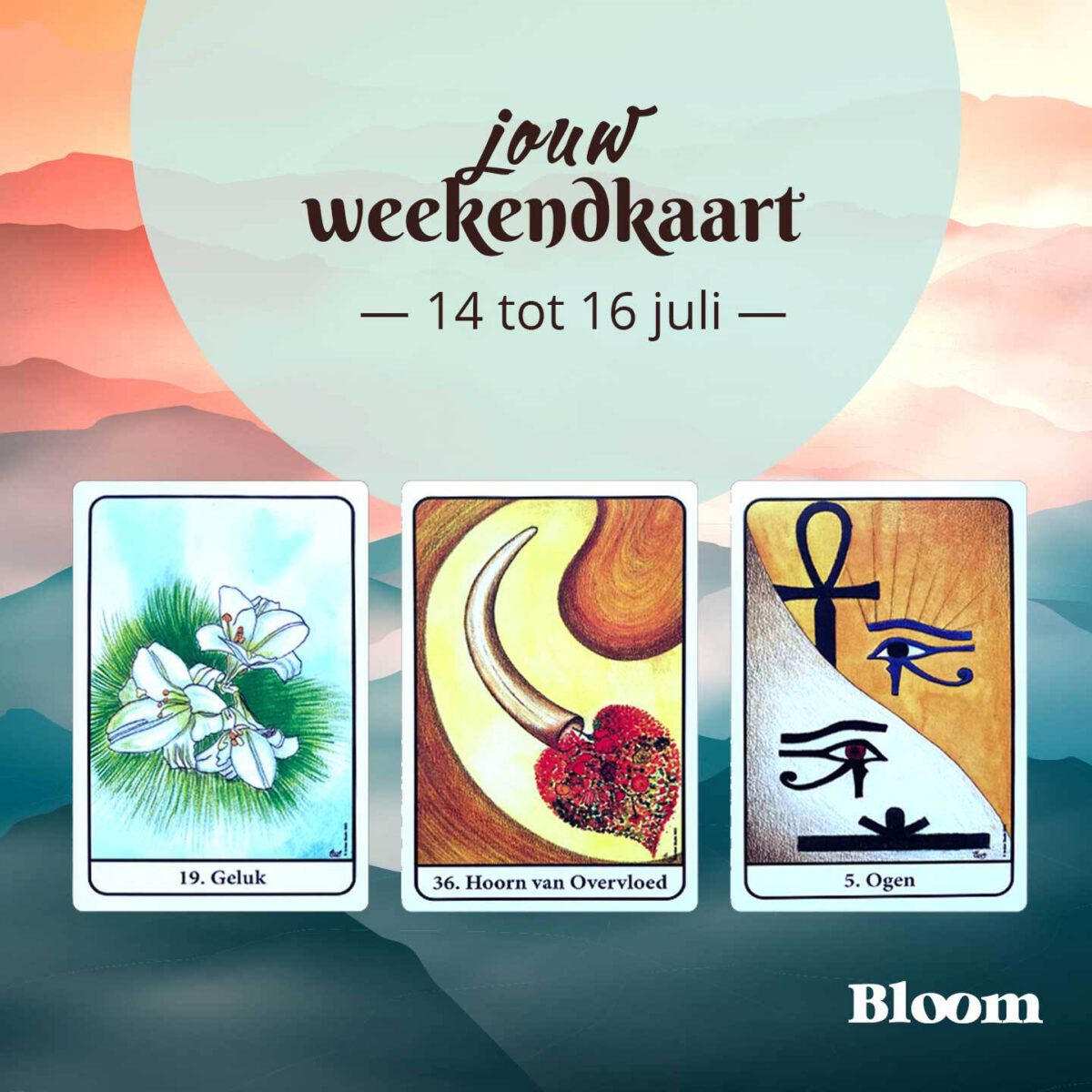 Weekendkaarten 14 juli 2023 OMGEDRAAID