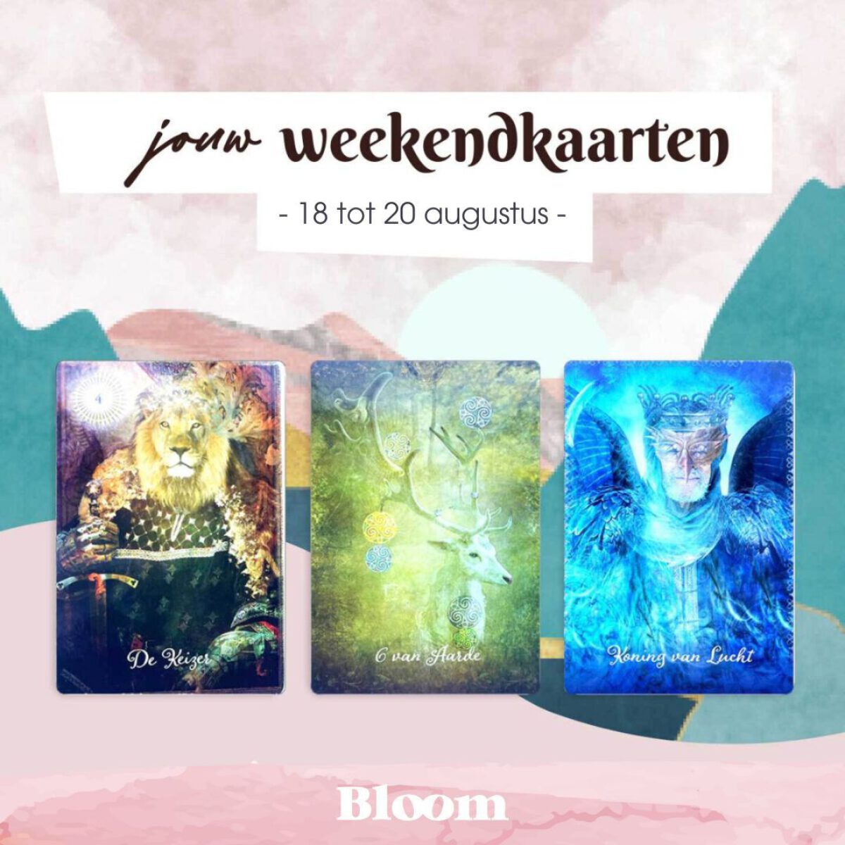 Weekendkaarten 18 augustus 2023 OMGEDRAAID