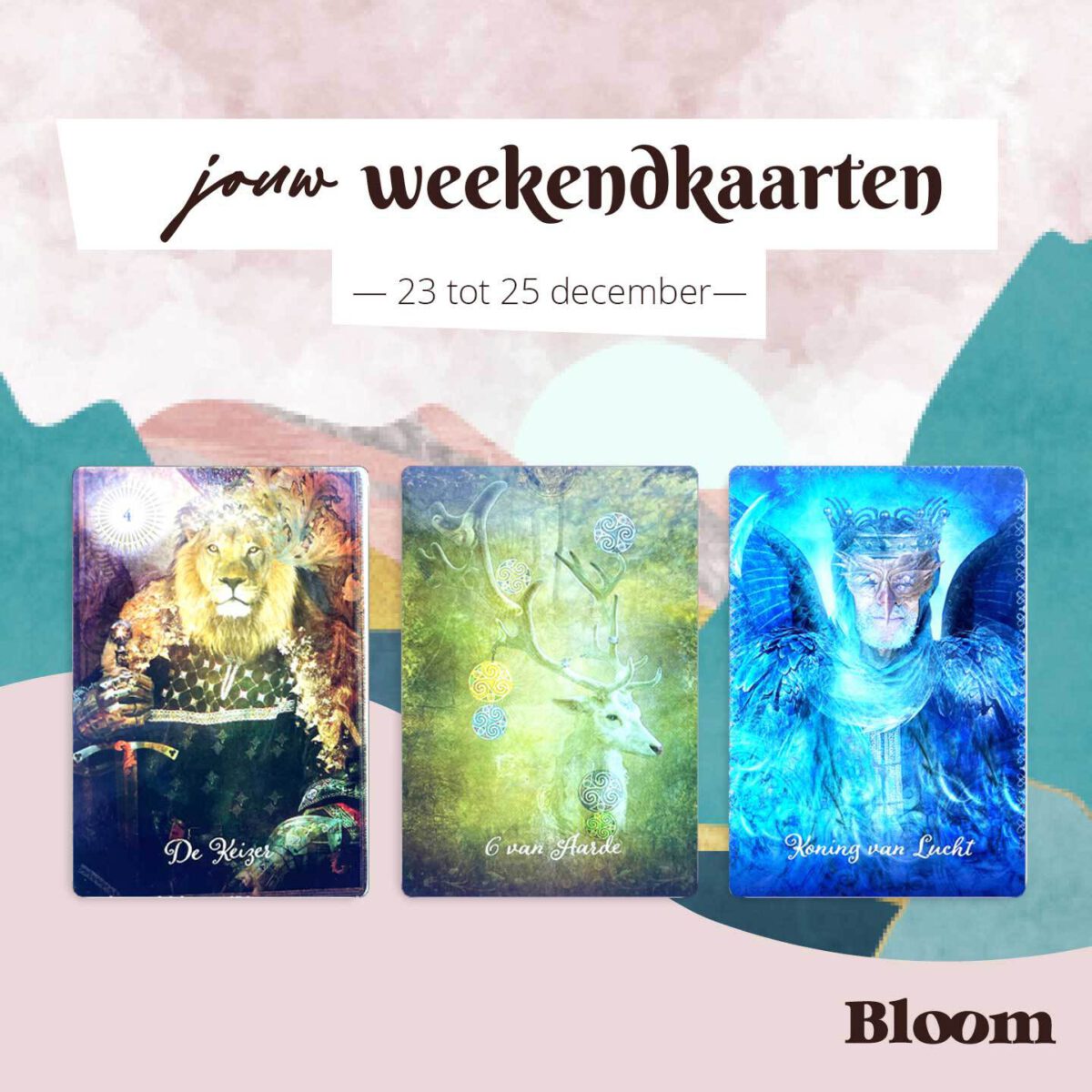 Weekendkaarten 23 december 2022 OMGEDRAAID