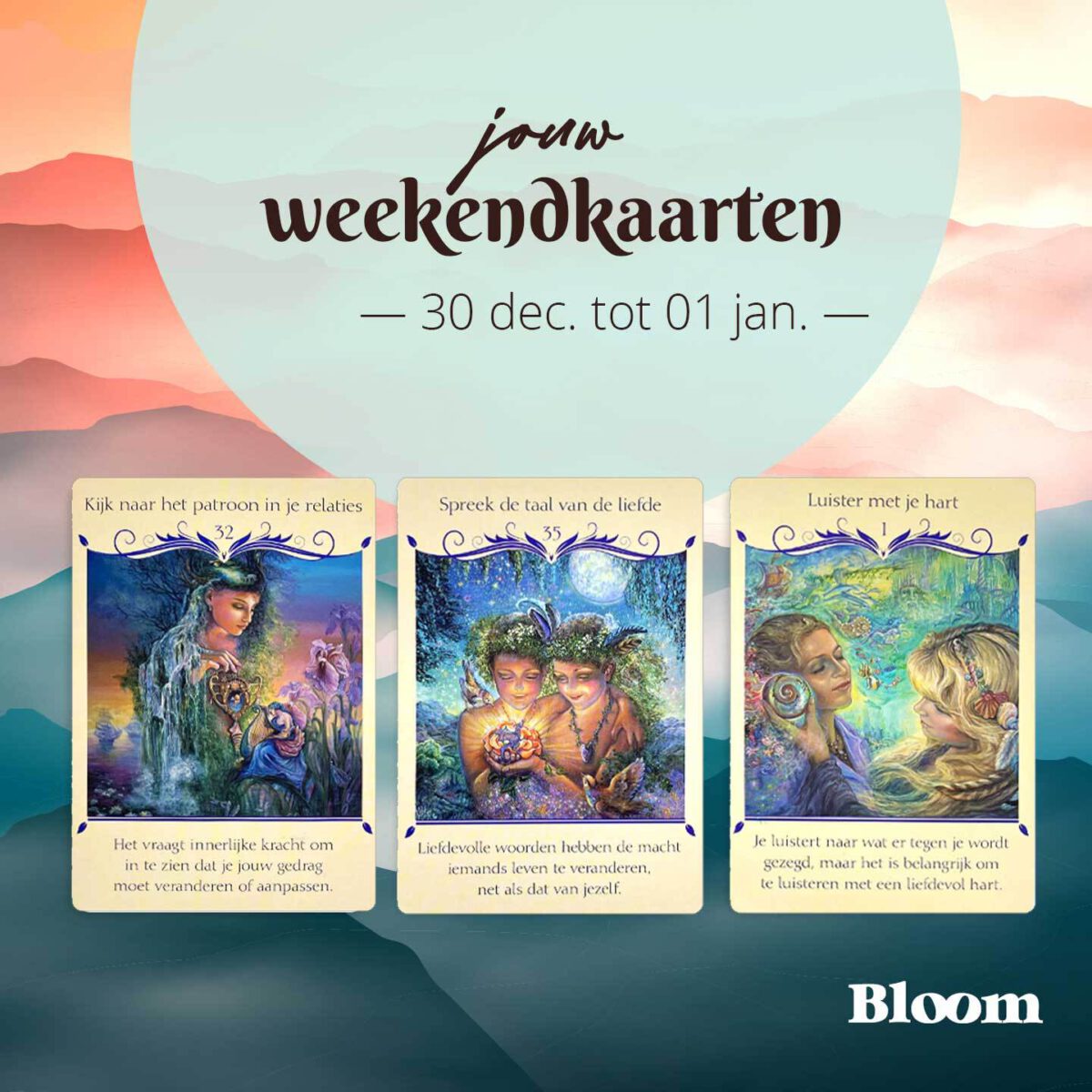 Weekendkaarten 30 december 2022 OMGEDRAAID