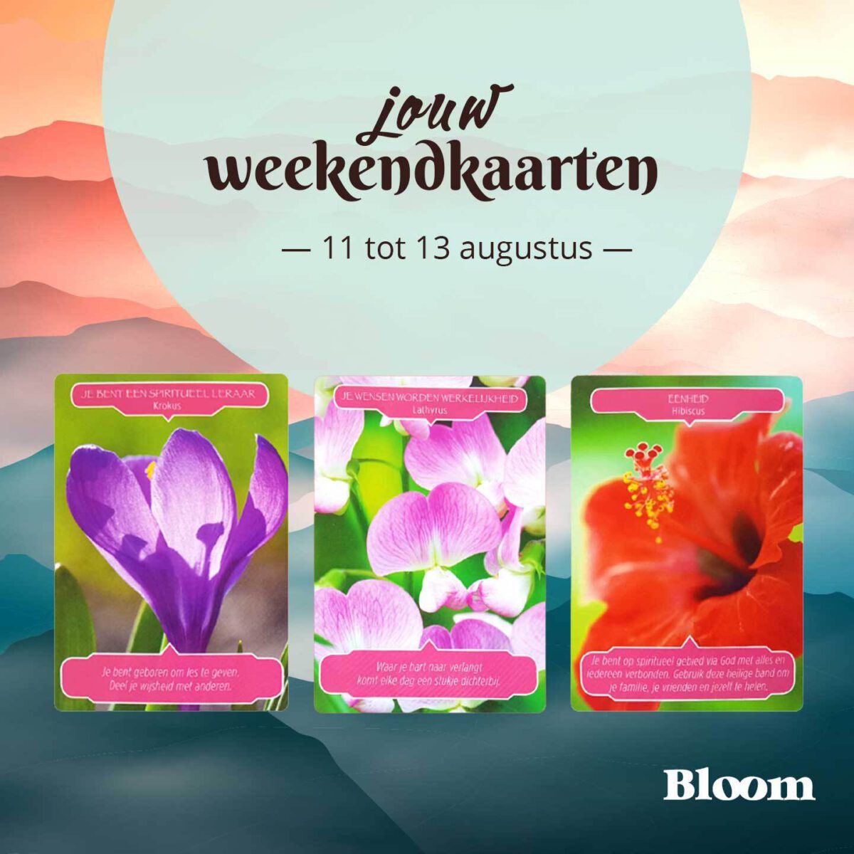 Weekendkaarten 11 Augustus Omgedraaid