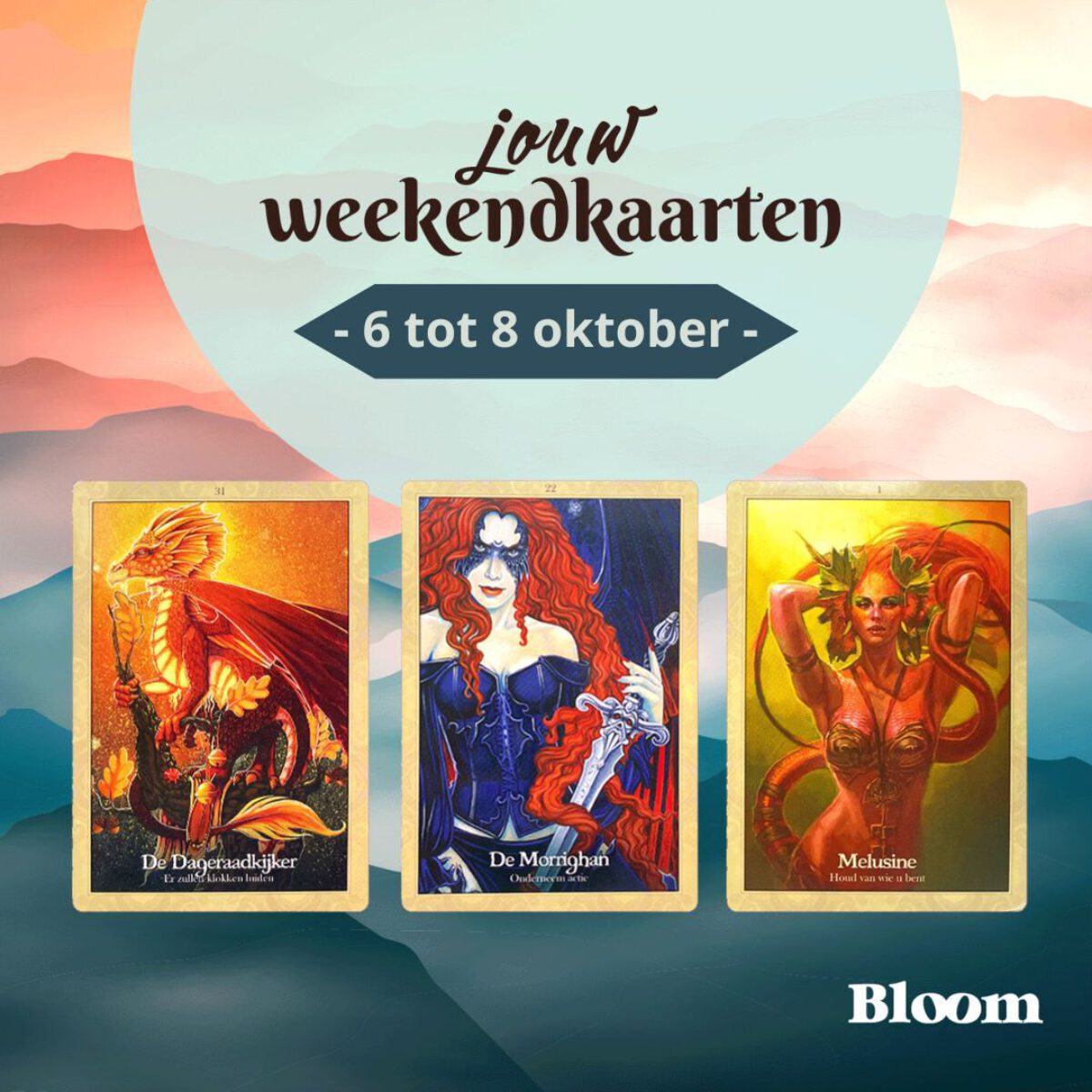 Weekendkaarten 6 oktober OMGEDRAAID