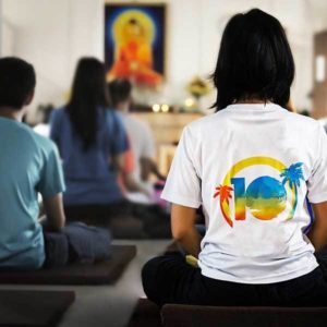 Demonstratie lezing Transmissiemeditatie nieuwe tijd Karin Mahieu Spirituele beurs expo Bloom web