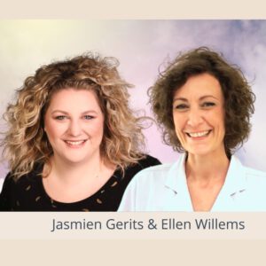 Jasmien Gerits en Ellen Willems Demonstratie Mediumshap Mediumcollege Genk Spirituele Beurs Bloom Fairs