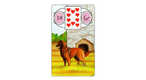 Lenormand kaarten Hond Bloom web