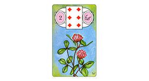 Lenormand kaarten Klaveren Bloom web