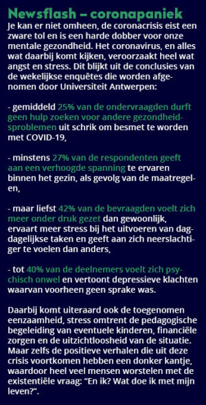 Leven zonder angst brein hormonen coronacrisis resultaten welzijn Bloom web