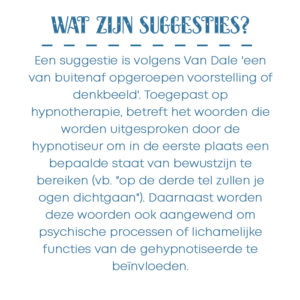 Wereld van hypnose suggesties kader Bloom web