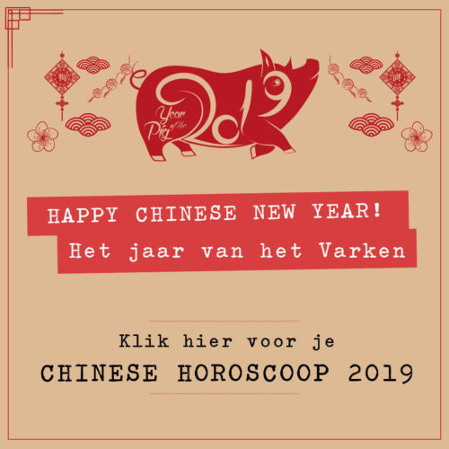 Bloom Chinese Nieuwjaar Jaar Van Het Varken Horoscoop 2019