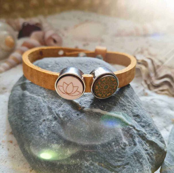 Armband Boho Lotus Geel Bloom Webshop