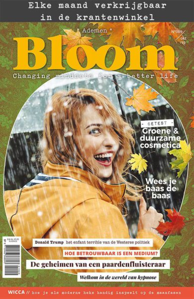 Bloom oktober 2019 cover magazine met balk web
