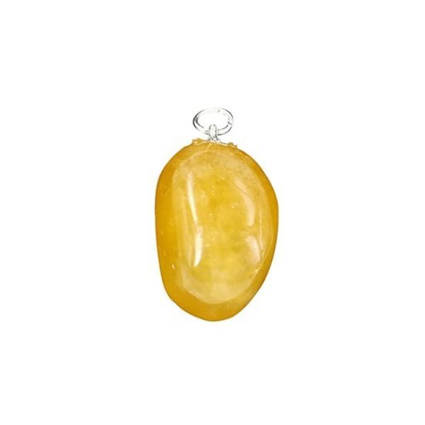 Calciet edelsteen hanger stimuleert spirituele groei Bloom Web