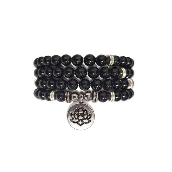 Edelstenen Armband Zwarte Onyx Parels