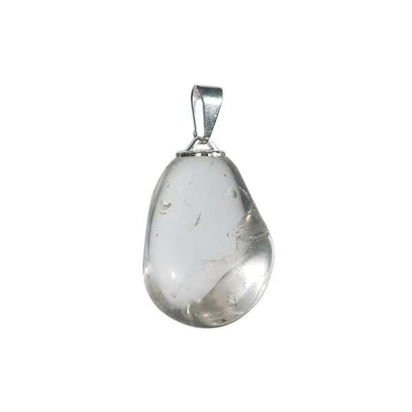 Edelstenen ketting met zwart koord Bergkristal Bloom web