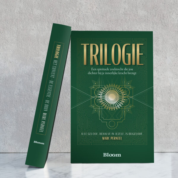 Trilogie het Convent de Essentie de Bron Marc Perneel Boek Bloom Uitgeverij Mockup 9789072189455