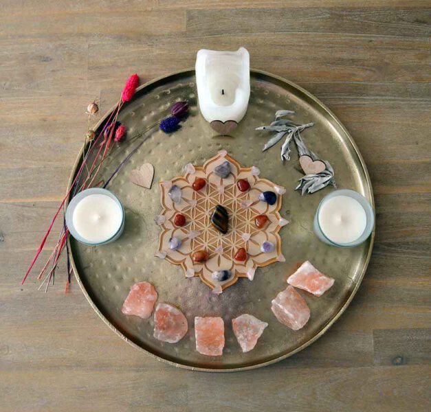 Vriendschap en Liefde Crystal Grid Bloom