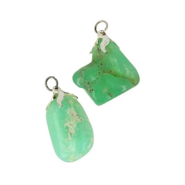 Chrysopraas citroen edelsteen hanger Bloom web