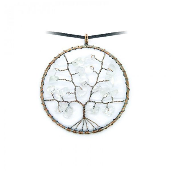 Levensboom Bergkristal ketting Bloom web