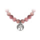 Bloom Whop Edelstenen Armband Rhodoniet