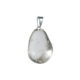 Edelstenen ketting met zwart koord Bergkristal Bloom web