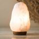 Himalaya Zoutkristal lamp wit verlicht Bloom Webshop