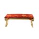 Meditatiebankkussen product rood gouden lotussen