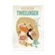 Wenskaart Postkaart Tweelingen Gelukkige verjaardag Bloom Webshop Front